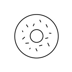Doughnut outline icon