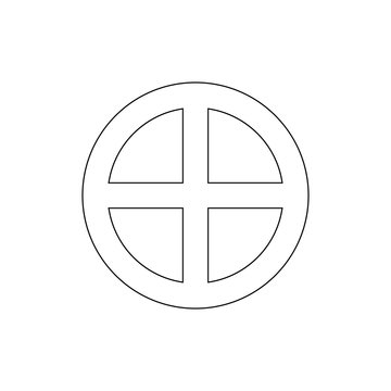 religion symbol, paganism outline icon. Element of religion symbol illustration. Signs and symbols icon can be used for web, logo, mobile app, UI, UX