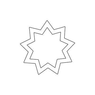 religion symbol, Baha outline icon. Element of religion symbol illustration. Signs and symbols icon can be used for web, logo, mobile app, UI, UX