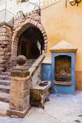 Passage in the old town of Cardona in Catalonia, Spain