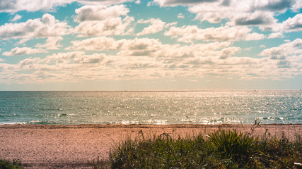 Blue sky and clouds at the beach - Palm Beach, Florida
