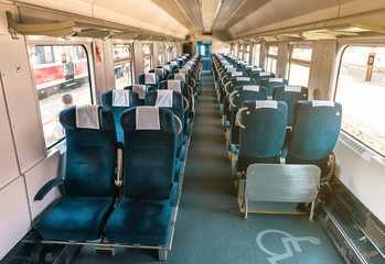 passenger carriage with armchairs