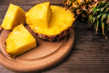 pieces of sweet pineapple