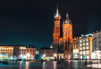 The Basilica of Saint Mary in Krakow