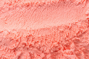texture of  pink strawberry ice cream like background, close up