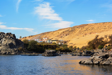 In the way to the Nubian village in Aswan, Nile, Egypt