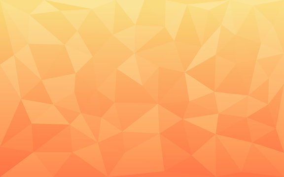 Orange triangles background. Abstract polygonal illustration. Vector geometric image.