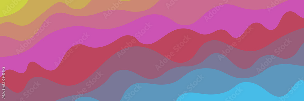 Aufkleber horizontal wavy colorful abstract background for pattern and design