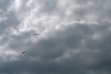 motorized paraglider,fly, cloud,sky, clouds,flight, paragliding, air, parachute, freedom,weather,