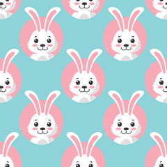Cute Little Bunny Seamless Pattern