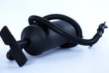 inflatable black pump for mattresses and boats  