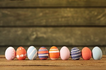 Easter eggs isolated on background