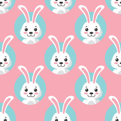 Cute Little Bunny Seamless Pattern