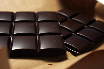 chocolate on plate