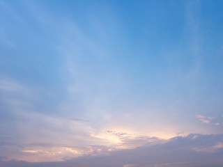 Evening sky, sunset