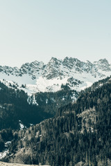 Fototapeta na wymiar Mountain landscape in the Bavarian Alps