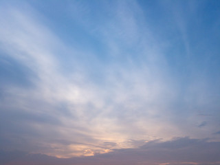 Evening sky, sunset