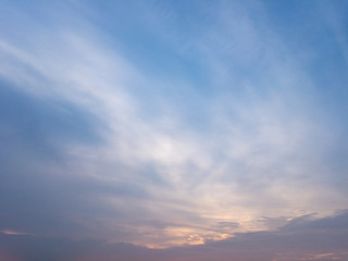 Obraz premium Evening sky, sunset