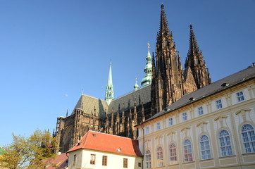 Fototapeta na wymiar St. Vitus Cathedral in Prague
