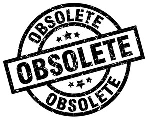 obsolete round grunge black stamp