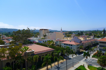 Fototapeta na wymiar View from County Courthouse in Santa Barbara