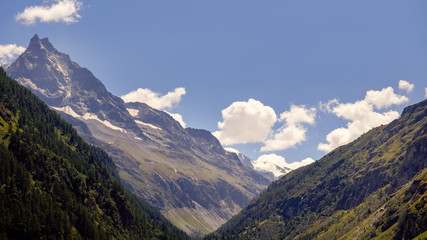 Fototapeta premium Mountain Besso in Val d'Anniviers, Switzerland