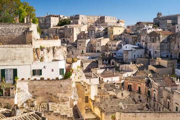 Obraz premium sunny day in medieval city Matera in Italy