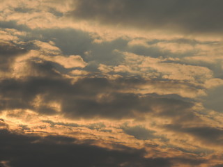 dramatic sky with clouds