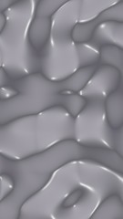 Fototapeta premium Graphic illustration - liquid pattern dark gray color. Modern abstract background. Design wallpaper. 3D illustration