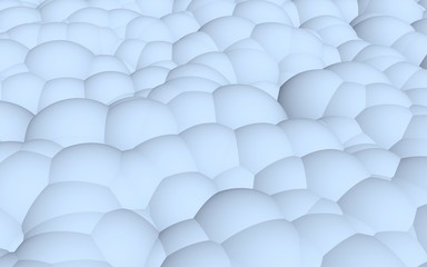 3d rendering picture of blue balls. Abstract wallpaper and background. 3D illustration