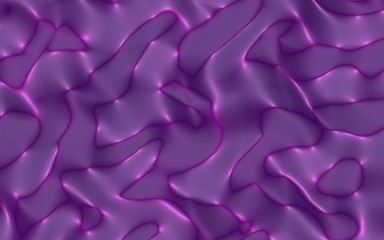 Graphic illustration - liquid pattern dark purple color. Modern abstract background. Design wallpaper. 3D illustration