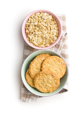 Crispy oatmeal cookies.