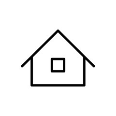 house vector linear icon, home symbol