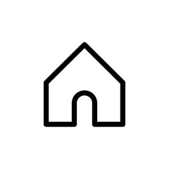 house vector linear icon, home symbol