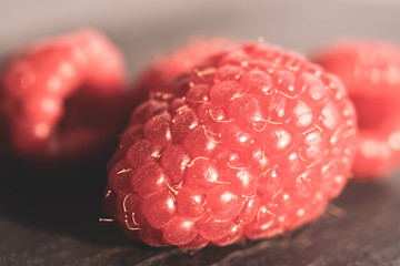 Misty raspberries