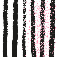 Gold glitter confetti with dots