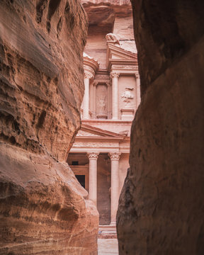 building near rock