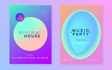 Fest poster and flyer for summer music.