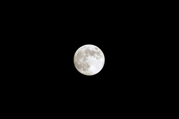 Obraz premium Moon at night in the black sky