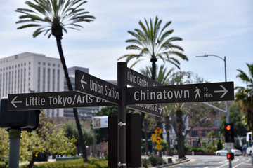 Chinatown Little Tokyo Street Sign