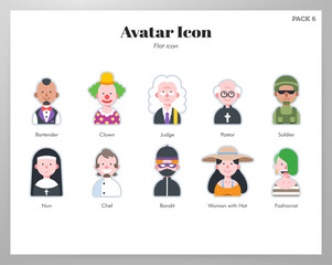 Avatar icon flat pack
