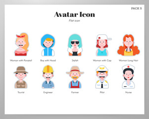 Avatar icon flat pack
