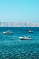 Obraz premium Boats on the Adriatic sea