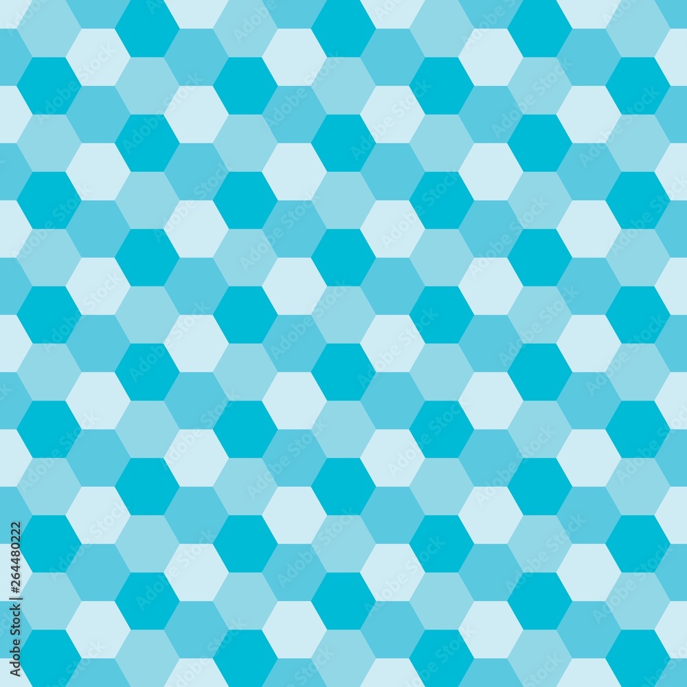Aufkleber abstract hexagonal seamless pattern. coloful vector background easy to edit and customize. eps 10