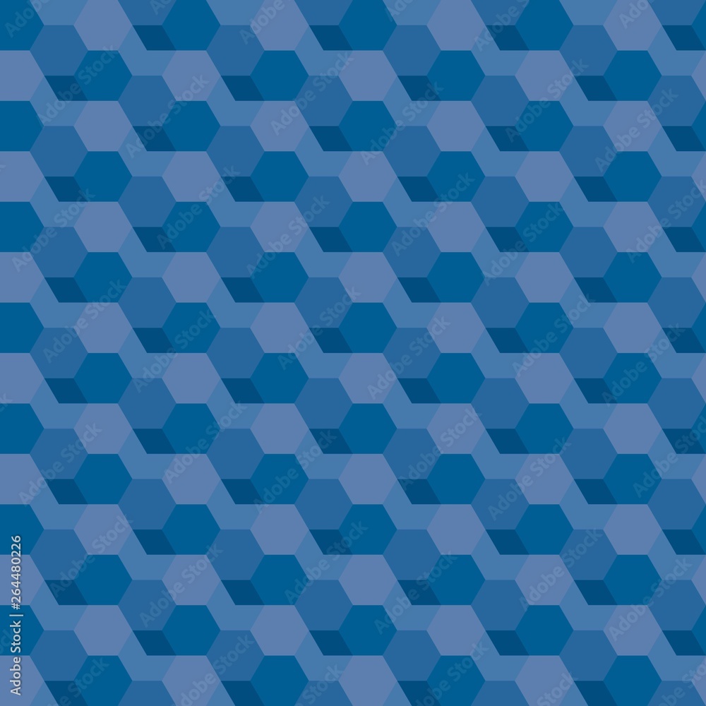 Aufkleber abstract hexagonal seamless pattern. coloful vector background easy to edit and customize. eps 10