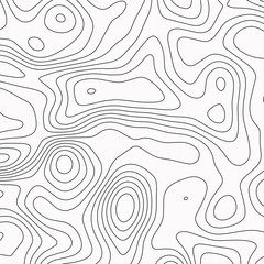 Topographic map. Contour abstract background. Vector illustration.