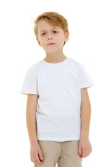 Sad little boy.