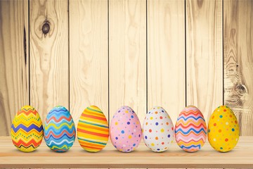 Easter eggs painted.