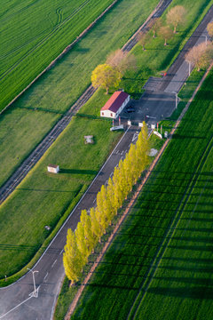 Entr&egrave;e de l'ancienne base a&eacute;rienne de Laon-Couvron