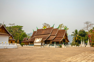 Fototapeta na wymiar Exterior of Wat Xiang Thong in Luang Prabang Laos